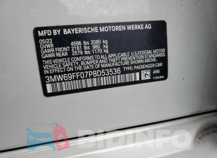 3MW69FF07P8D53536 Photo# 12
