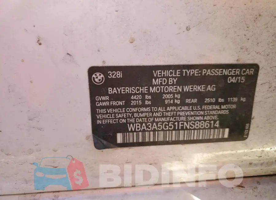 WBA3A5G51FNS88614 Photo# 12