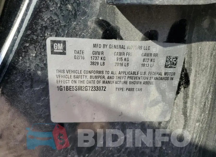 1G1BE5SM2G7233072 Photo# 12