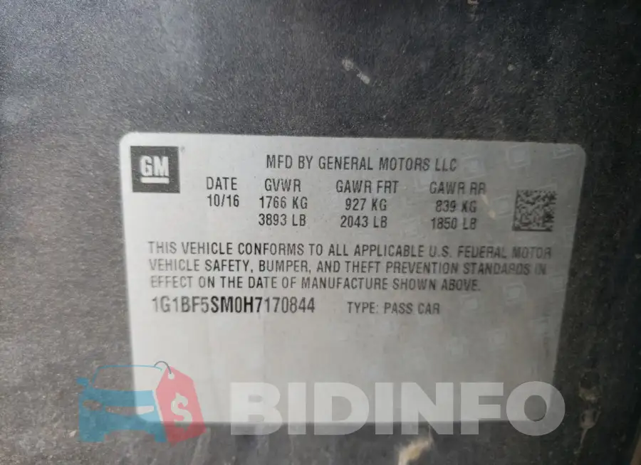 1G1BF5SM0H7170844 Photo# 12