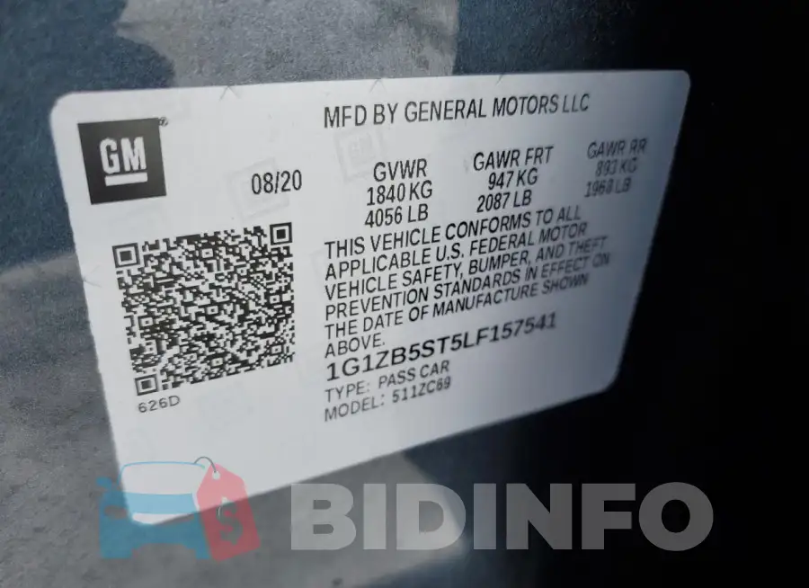 1G1ZB5ST5LF157541 Photo# 13