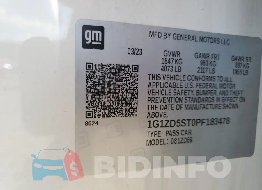 1G1ZD5ST0PF183478 Photo# 12