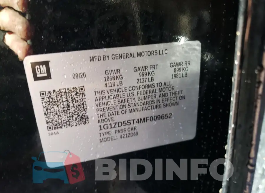 1G1ZD5ST4MF009652 Photo# 12