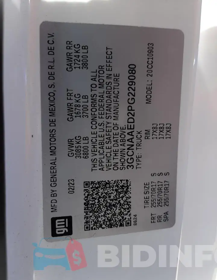 3GCNAAED2PG229080 Photo# 12