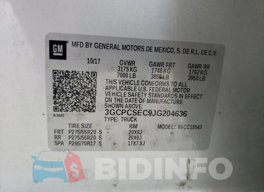 3GCPCSEC9JG204636 Photo# 12