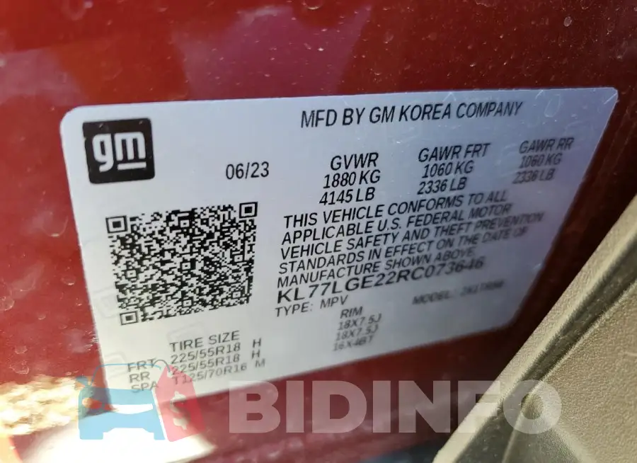 KL77LGE22RC073646 Photo# 13