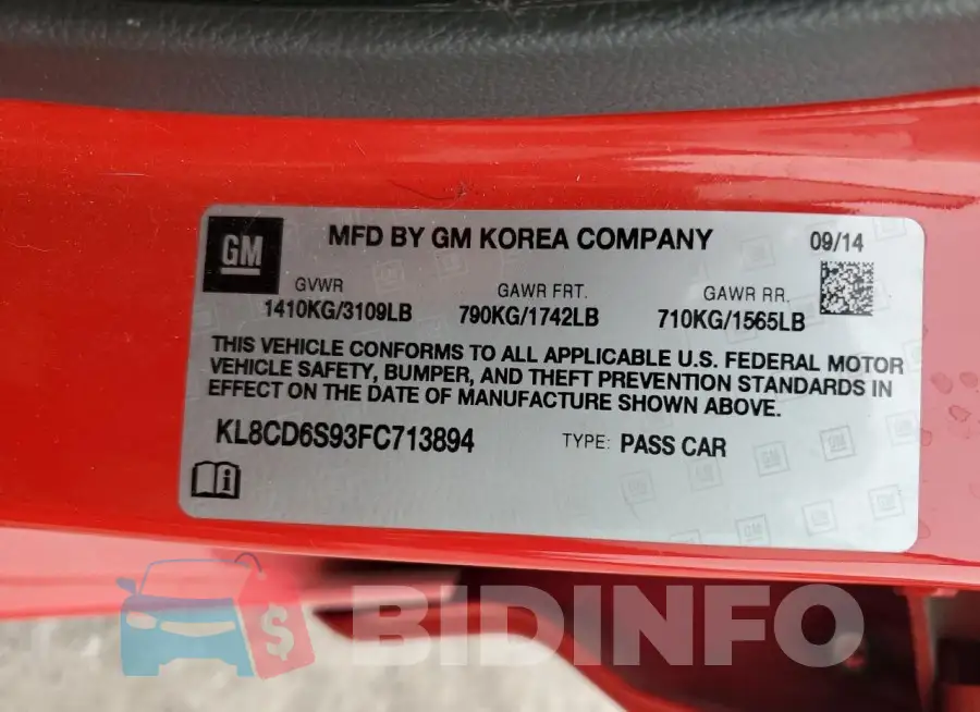 KL8CD6S93FC713894 Photo# 12