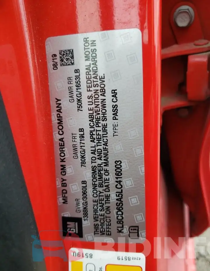 KL8CD6SA5LC416003 Photo# 13