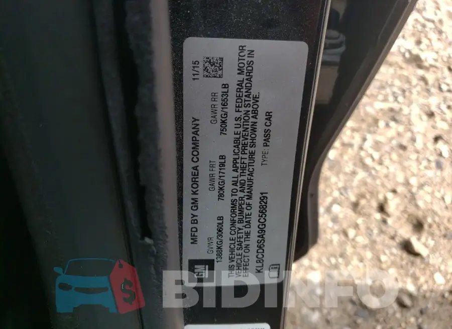 KL8CD6SA9GC568291 Photo# 12