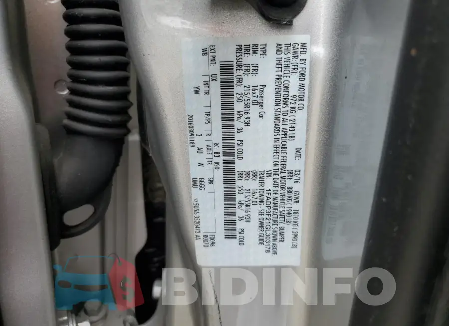 1FADP3F21GL303178 Photo# 12