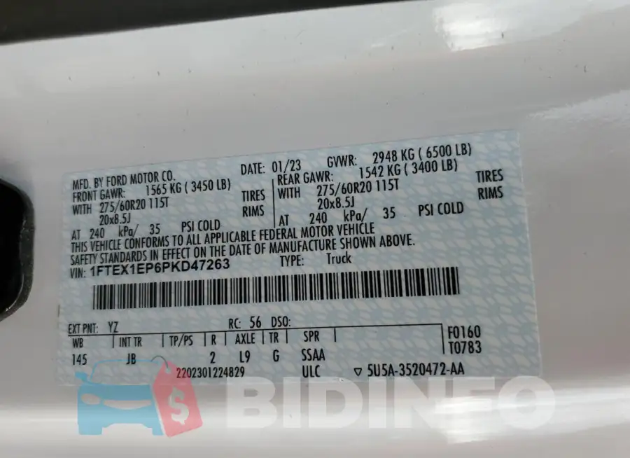 1FTEX1EP6PKD47263 Photo# 13