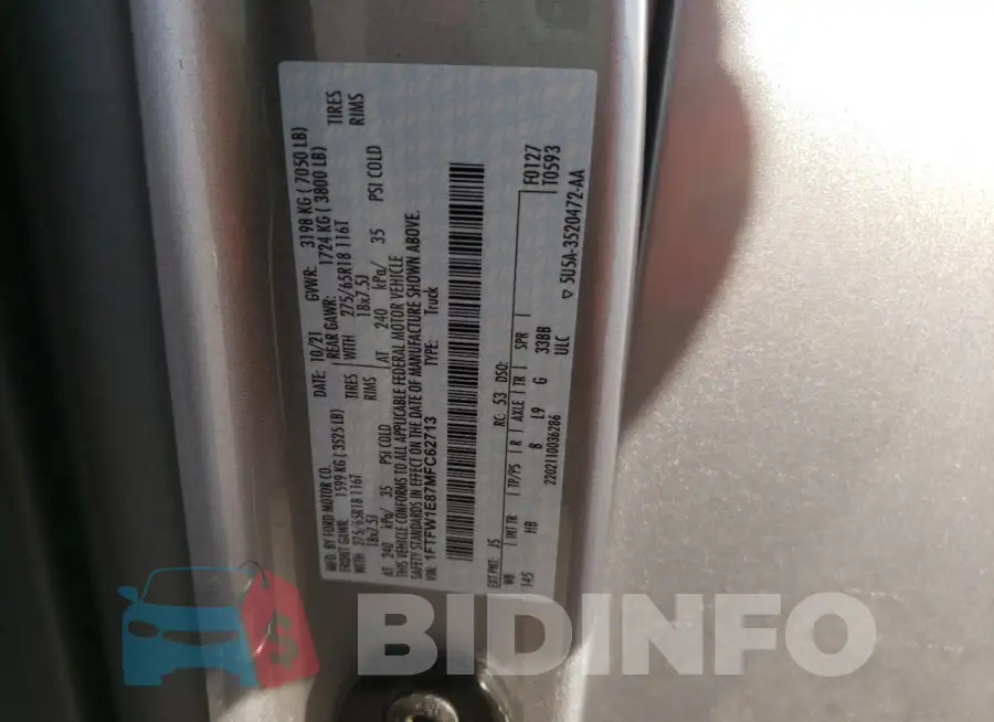 1FTFW1E87MFC62713 Photo# 12