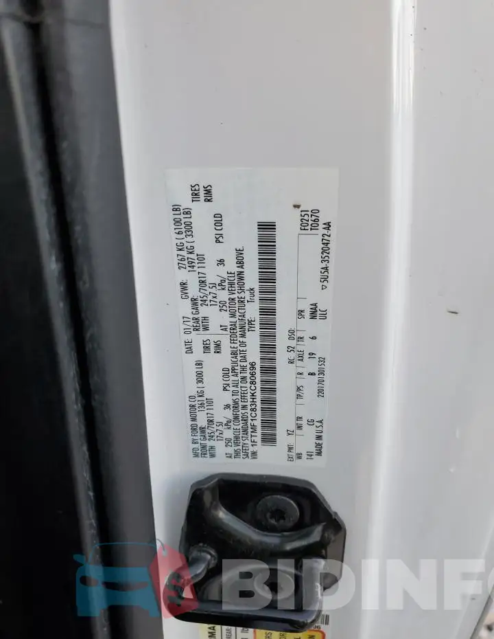1FTMF1C83HKC80696 Photo# 12