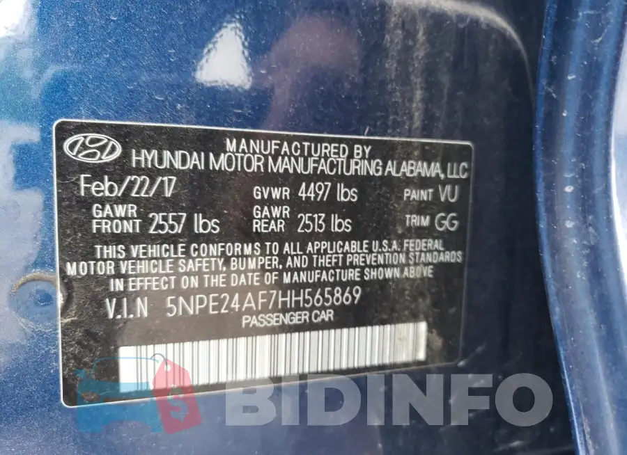 5NPE24AF7HH565869 Photo# 12