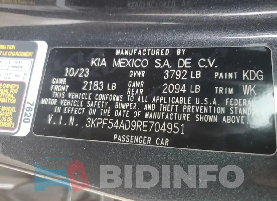 3KPF54AD9RE704951 Photo# 12
