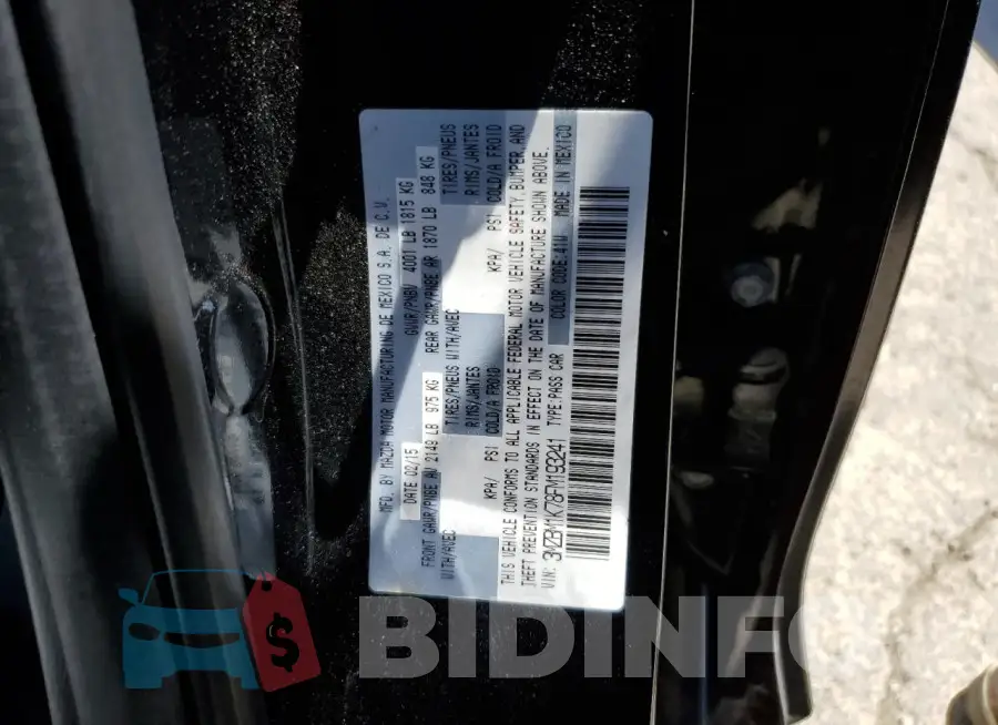 3MZBM1K78FM193241 Photo# 12