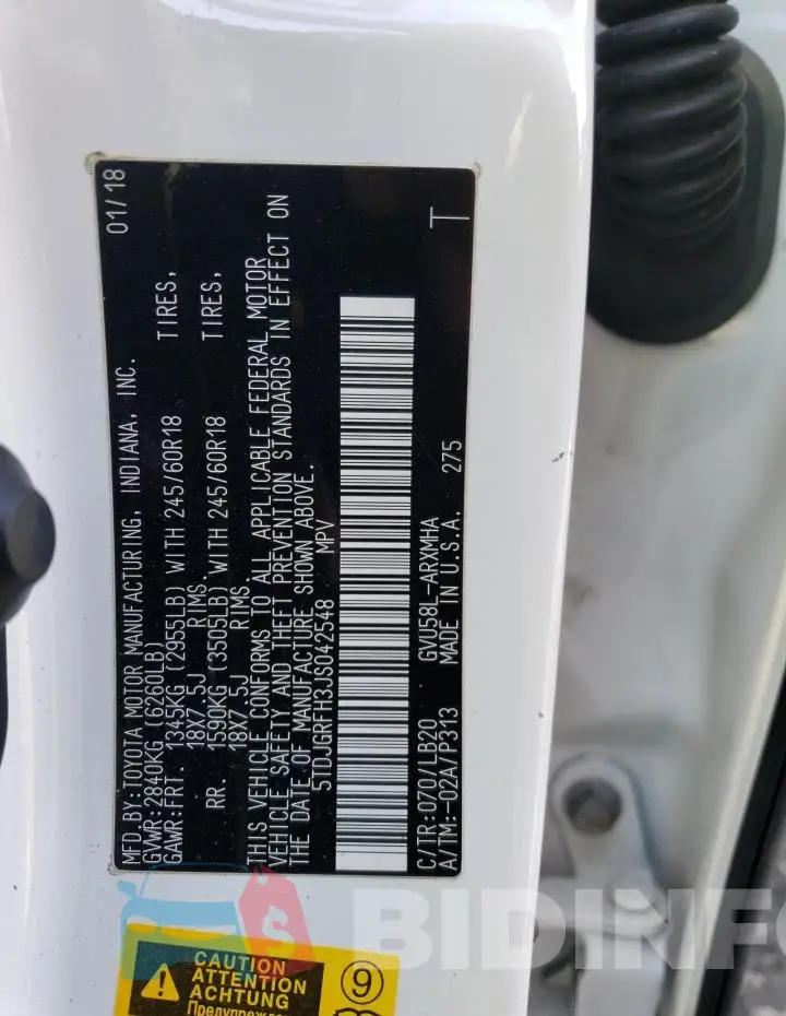 5TDJGRFH3JS042548 Photo# 13