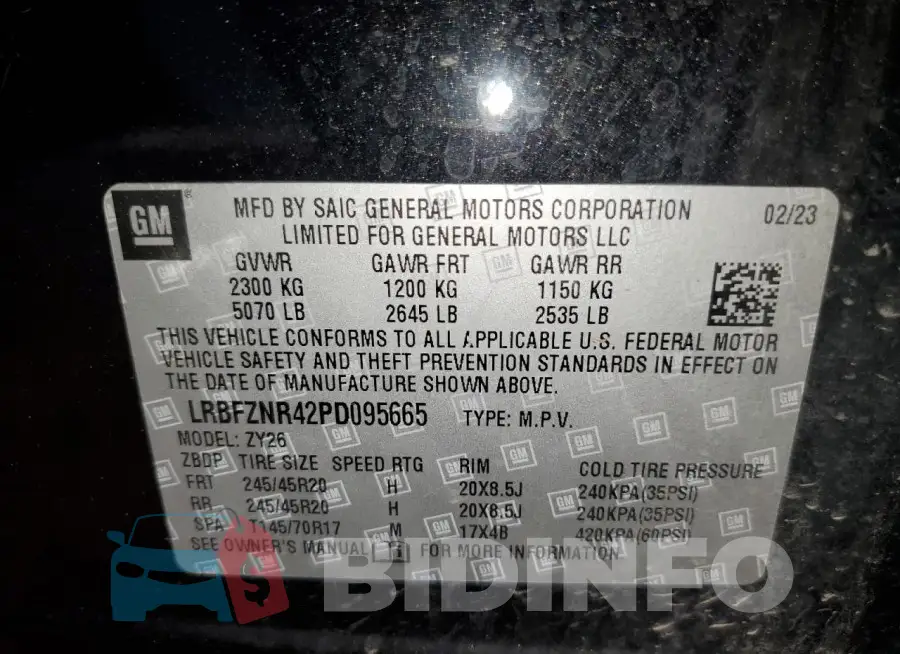 LRBFZNR42PD095665 Photo# 13