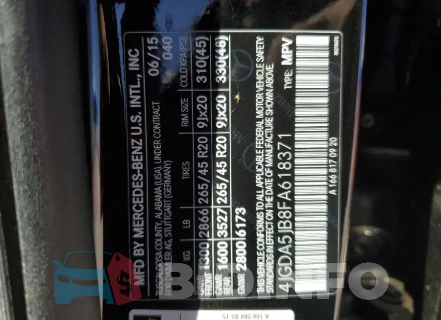 4JGDA5JB8FA618371 Photo# 13
