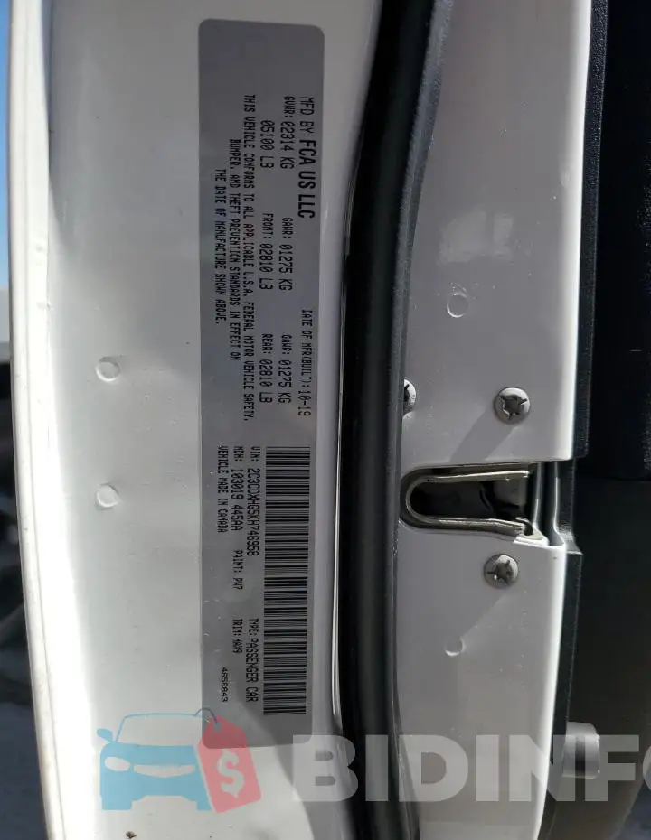 2C3CDXHG5KH746958 Photo# 13