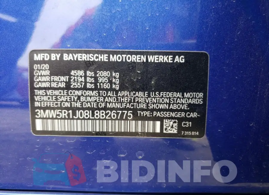 3MW5R1J08L8B26775 Photo# 12