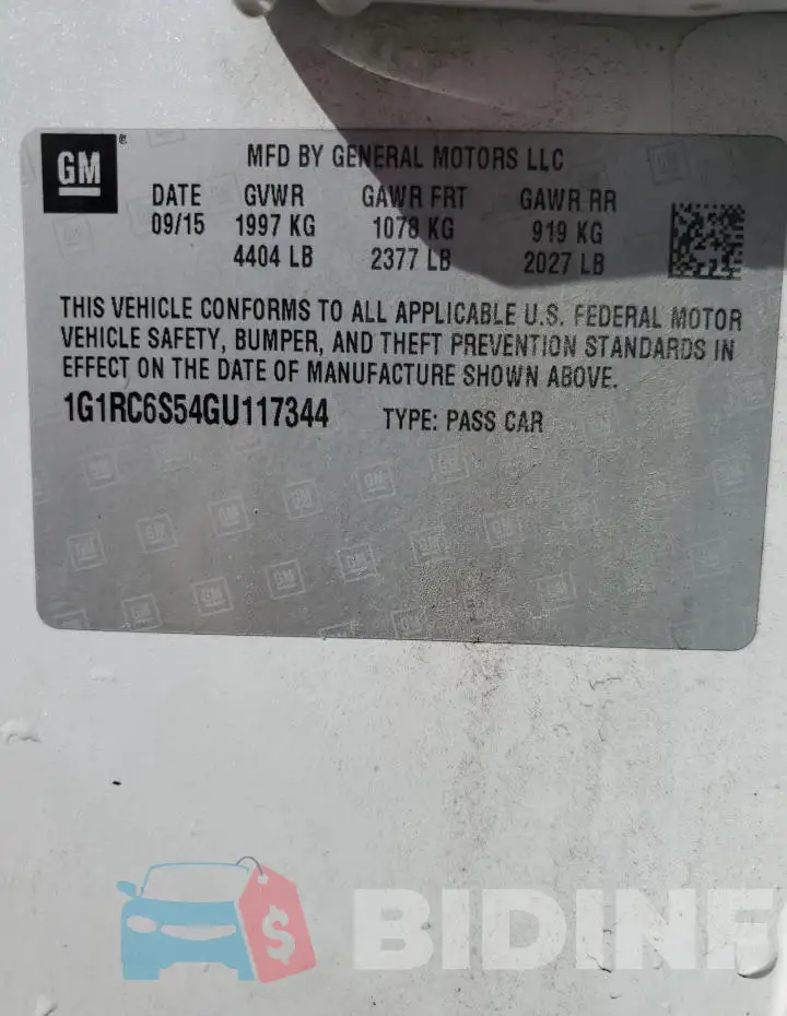 1G1RC6S54GU117344 Photo# 13