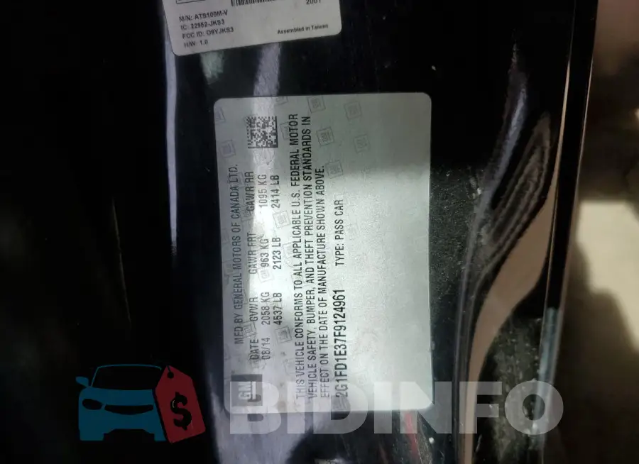 2G1FD1E37F9124961 Photo# 13