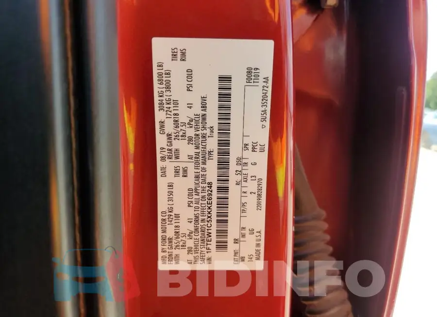 1FTEW1C5XKKE69248 Photo# 13