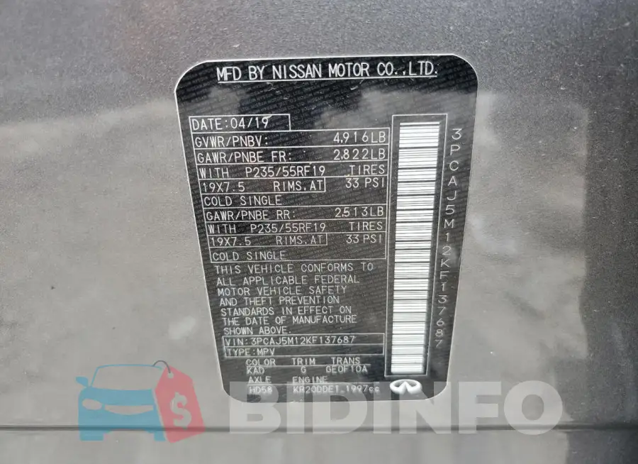 3PCAJ5M12KF137687 Photo# 13