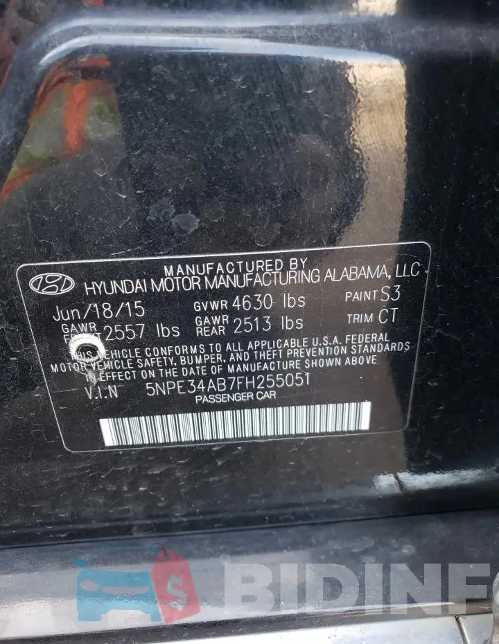 5NPE34AB7FH255051 Photo# 12