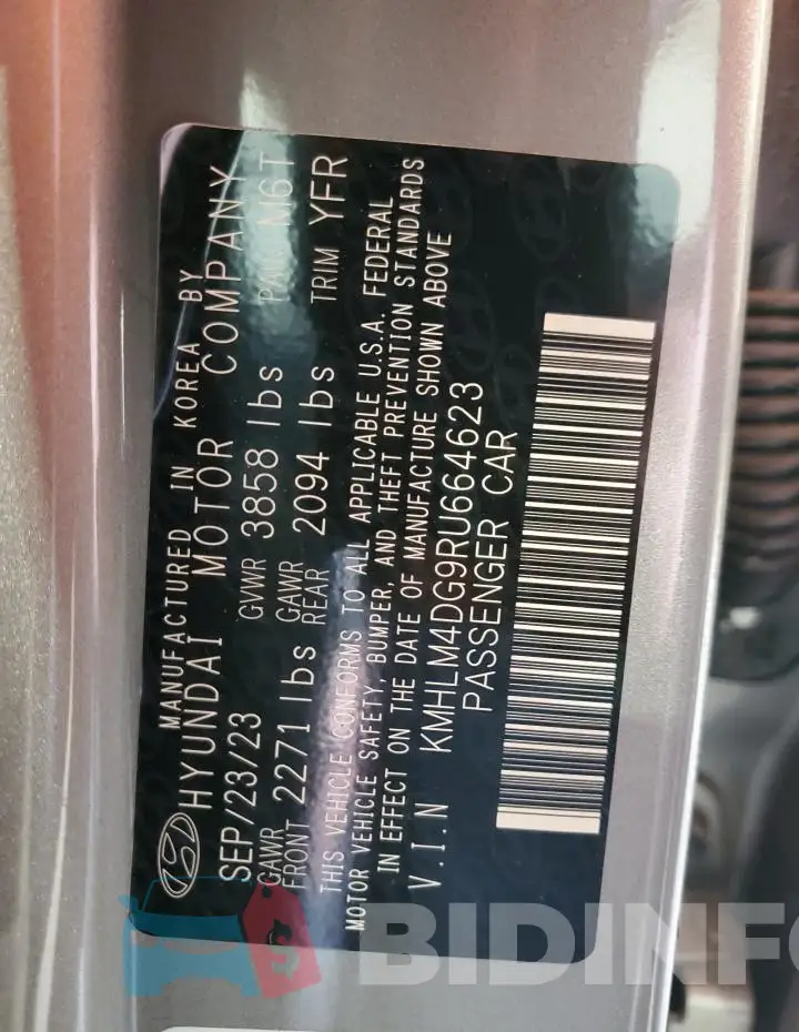 KMHLM4DG9RU664623 Photo# 12