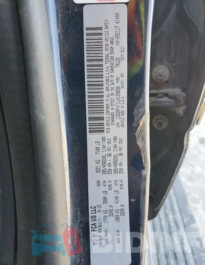 1C6SRFHT1LN159690 Photo# 12