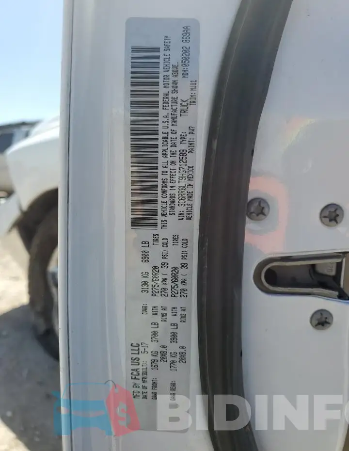 3C6RR6LT9HG712589 Photo# 12