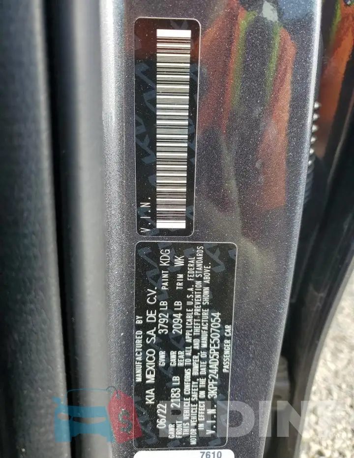 3KPF24AD5PE507054 Photo# 13