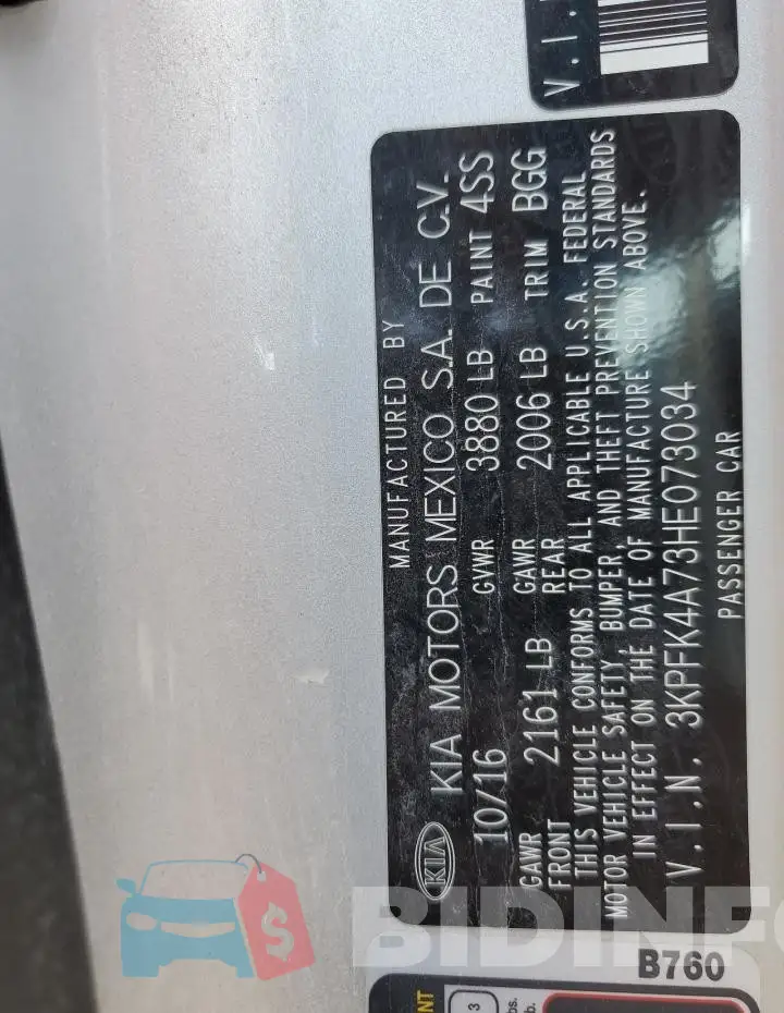 3KPFK4A73HE073034 Photo# 12