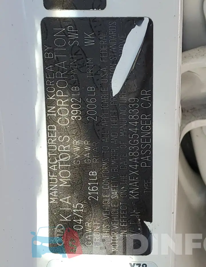 KNAFX4A83G5448339 Photo# 12