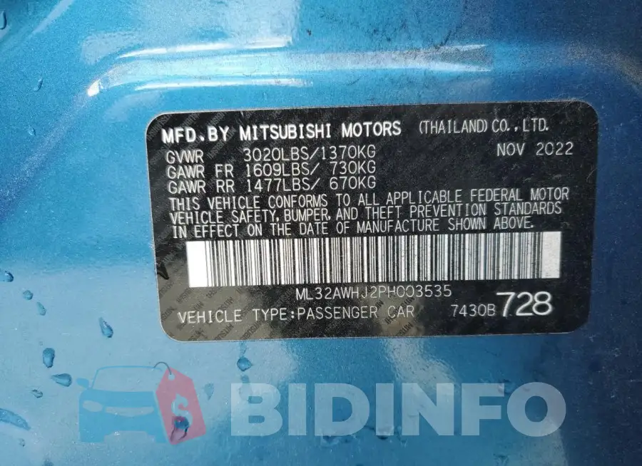 ML32AWHJ2PH003535 Photo# 13