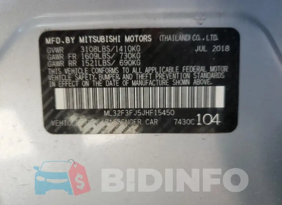 ML32F3FJ5JHF15450 Photo# 13