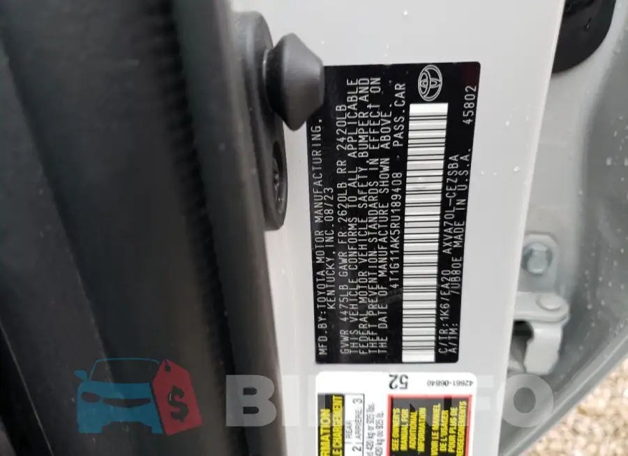 4T1G11AK5RU189408 Photo# 12