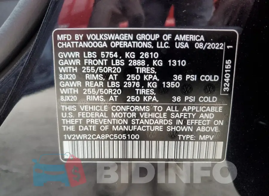 1V2WR2CA8PC505100 Photo# 14