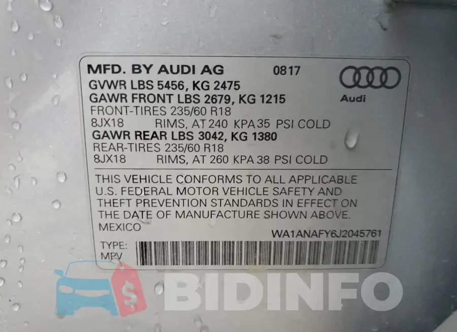 WA1ANAFY6J2045761 Photo# 13