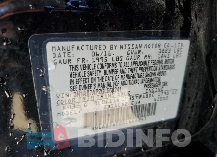 3N1AB7AP2GL668241 Photo# 12