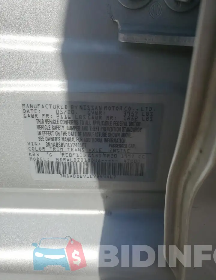 3N1AB8BV1LY244467 Photo# 12
