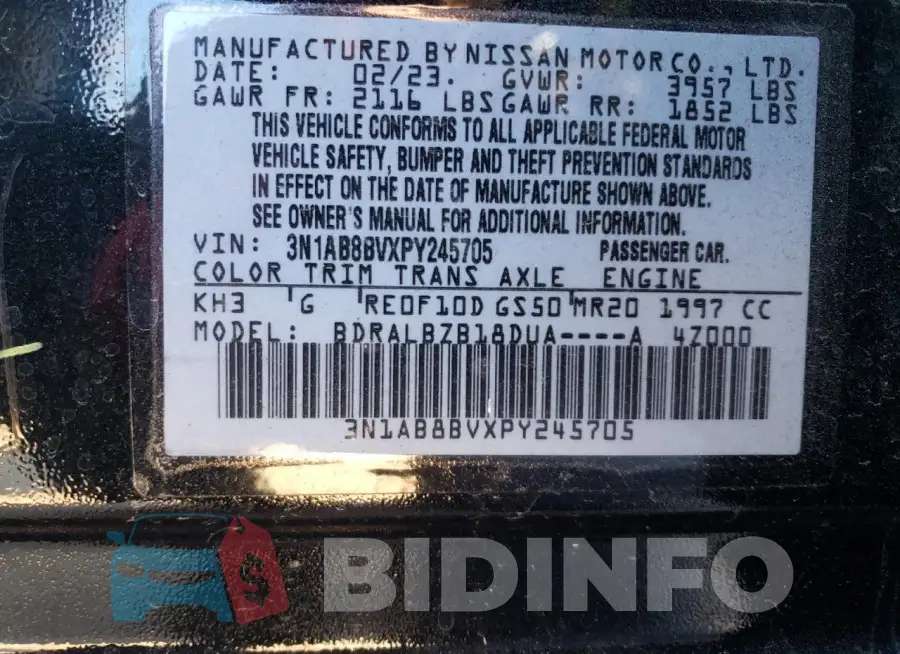 3N1AB8BVXPY245705 Photo# 12