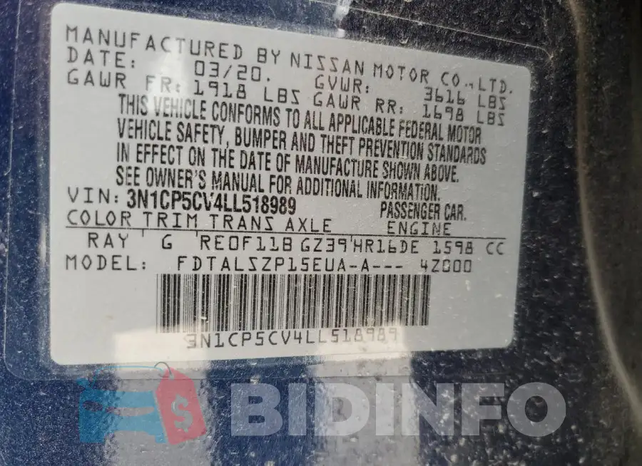 3N1CP5CV4LL518989 Photo# 12