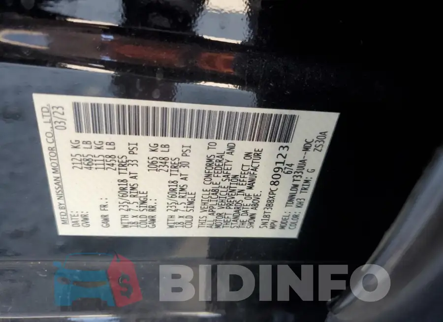 5N1BT3BBXPC809123 Photo# 13