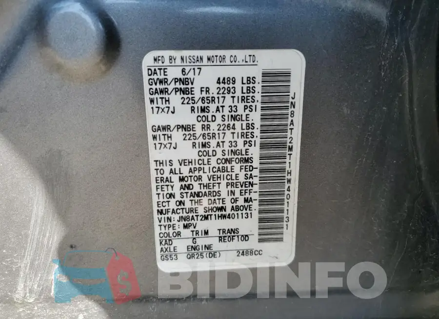 JN8AT2MT1HW401131 Photo# 14