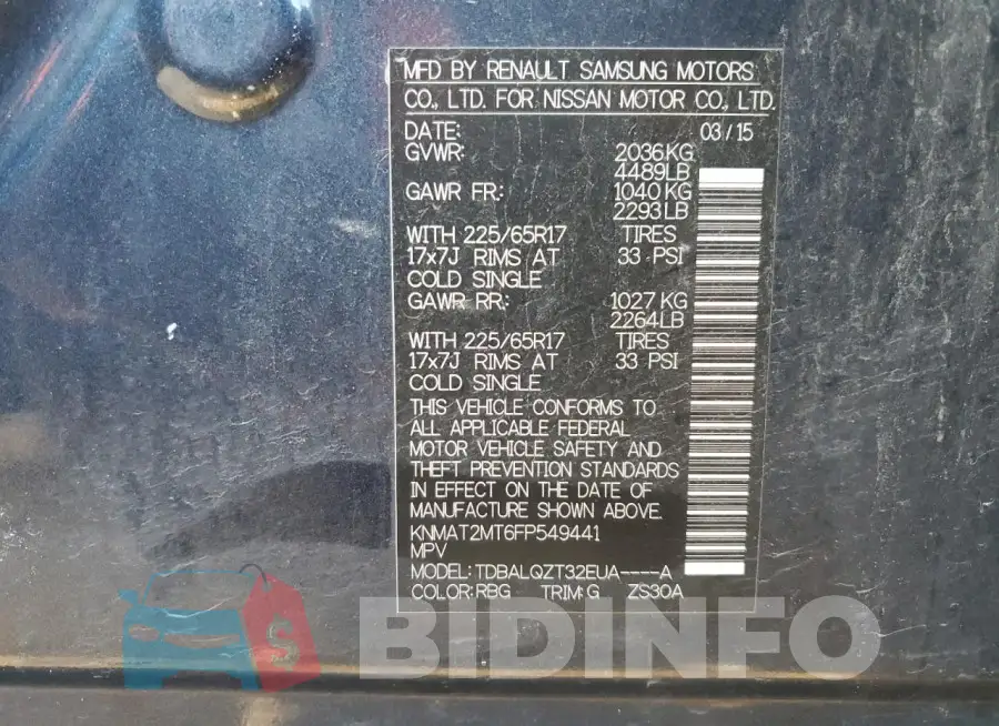 KNMAT2MT6FP549441 Photo# 13