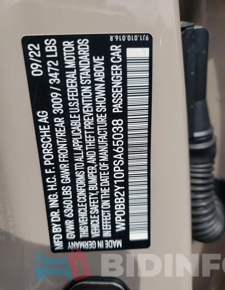 WP0BB2Y10PSA65038 Photo# 13