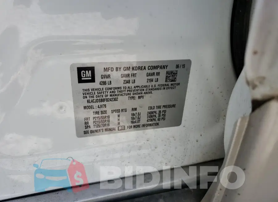 KL4CJDSB8FB242302 Photo# 12